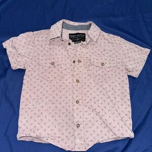 Cody James 4T Pearl Snap Boys Short Sleeve Shirt Purple Western